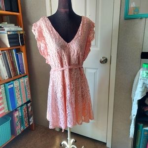 Pink lacy dress